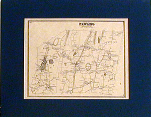 1867 Old MAP of Pawling, New York (NY).